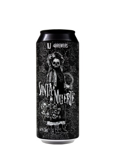 Крафтовое пиво 4Пивовара Санта Муэрте/4Brewers Santa Muerte ж/б 0,5л