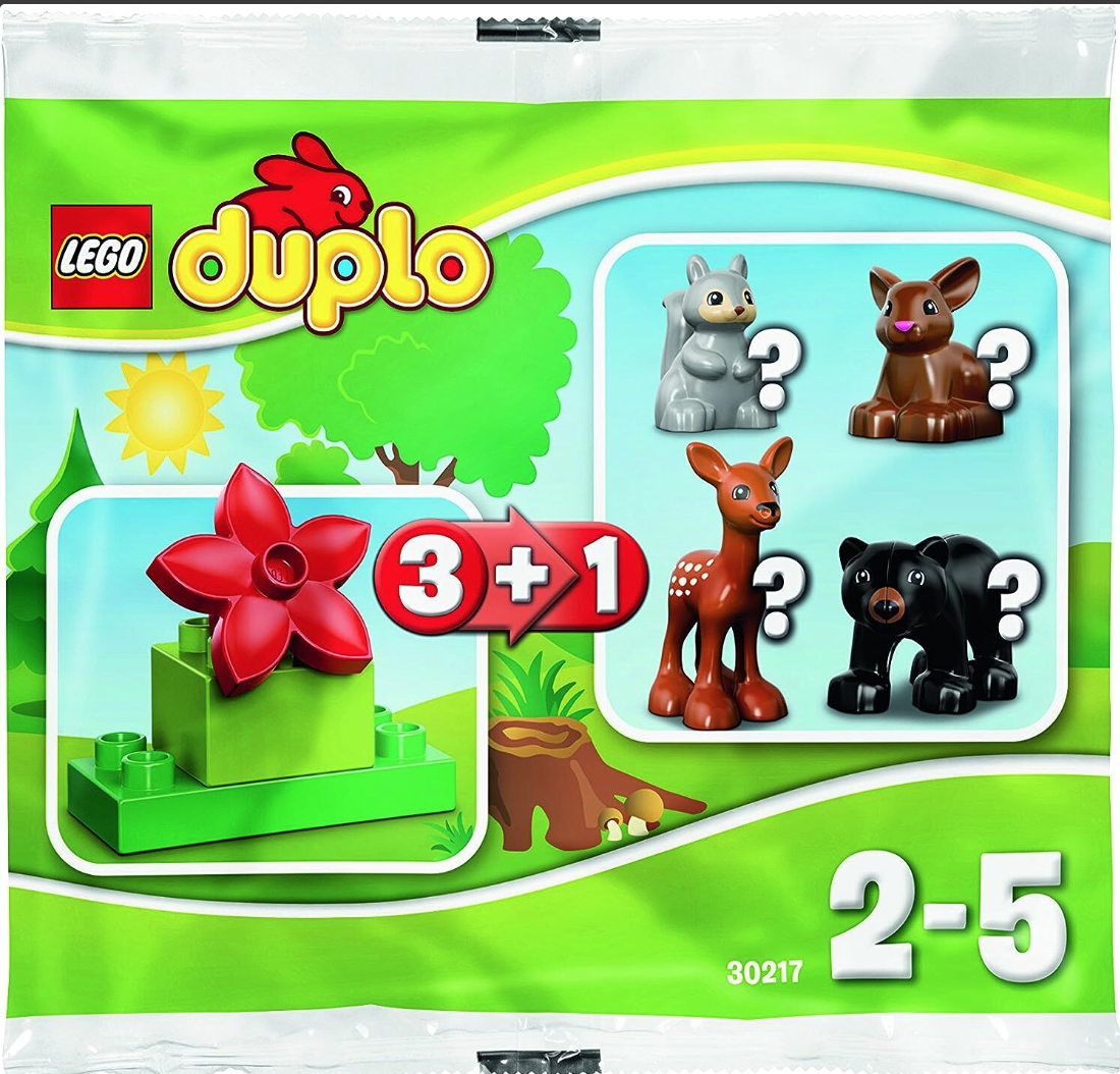 Конструктор LEGO DUPLO polybag 30217-3 Лес c оленёнком, 4 дет конструктор lego polybag animal crossing тыквенный сад мэйпл 30662 29 дет