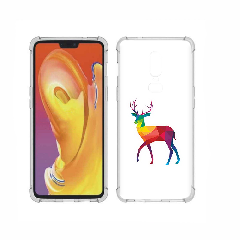 

Чехол MyPads Tocco для OnePlus 6 геометрический олень, Прозрачный, Tocco