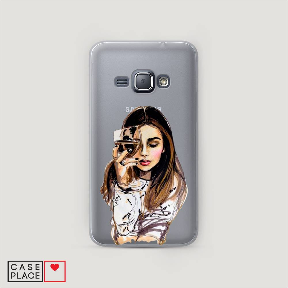 

Чехол Awog "Девушка с бокалом" для Samsung Galaxy J1