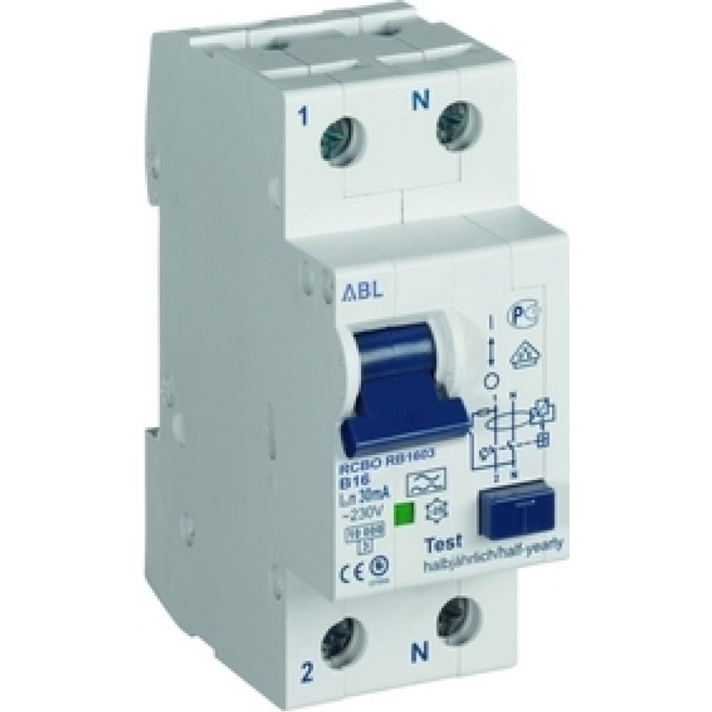 

Дифференциальный автомат ABL 1P+N, C, 40 А, 10 кА, 30 мA, тип А FC4003 RC4003