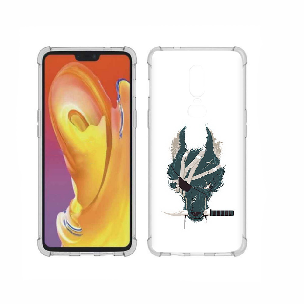 

Чехол MyPads Tocco для OnePlus 6 волк-разбойник, Прозрачный, Tocco