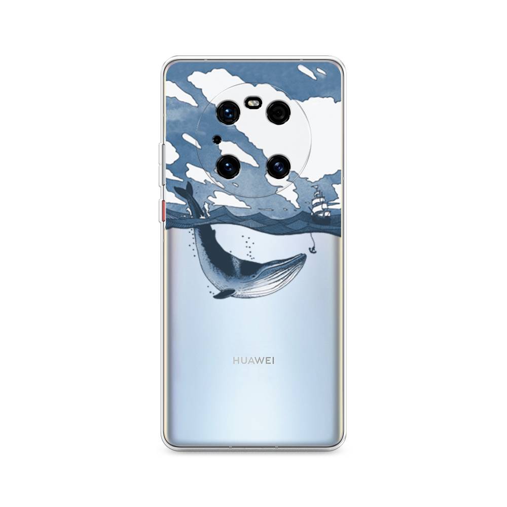 

Чехол на Huawei Mate 40 Pro "Большой кит", Синий, 6104450-1