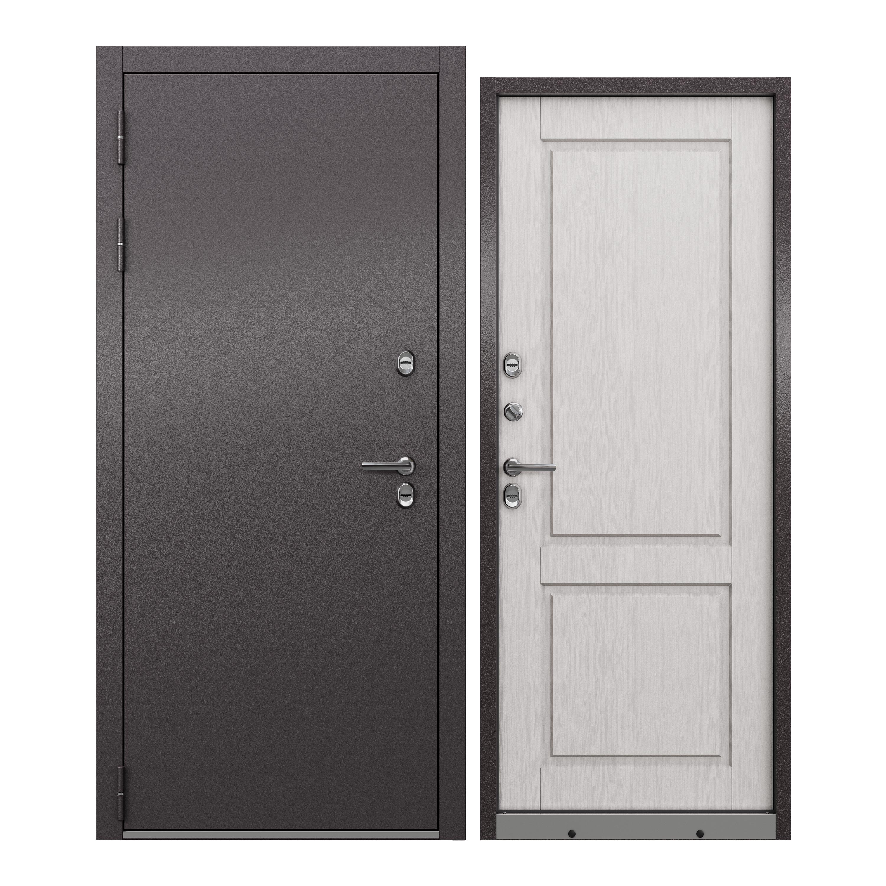 Дверь входная в дом ProLine металлическая Village Optimal 880х2050, левая, терморазрыв ковёр optimal