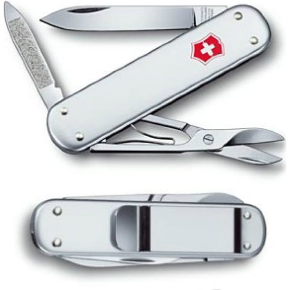 

Швейцарский нож Victorinox Money clip 0.6540.16 74 мм, 5 функций, серебристый
