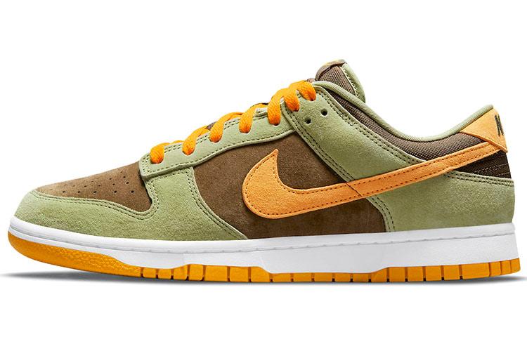 

Кеды унисекс Nike Dunk Low Dusty Olive коричневые 47.5 EU, Коричневый, Dunk Low Dusty Olive