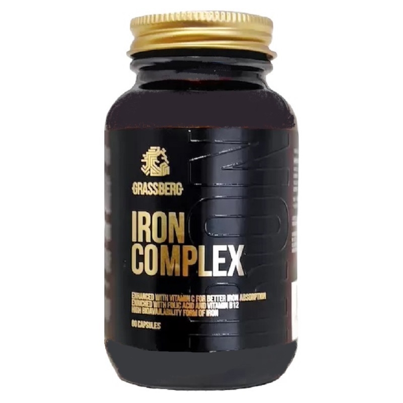 Grassberg Iron Complex Комплекс Железа капсулы массой 496 мг 60 шт 1925₽