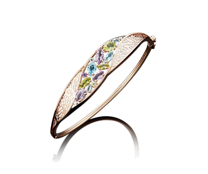 

Браслет из красного золота с топазом р. 19 PLATINA jewelry 05-0534-00-248-1110-46, 05-0534-00-248-1110-46