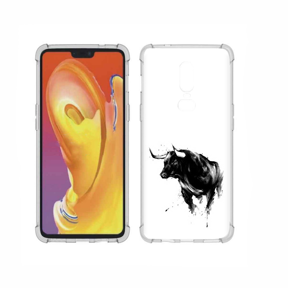 

Чехол MyPads Tocco для OnePlus 6 бык, Прозрачный, Tocco
