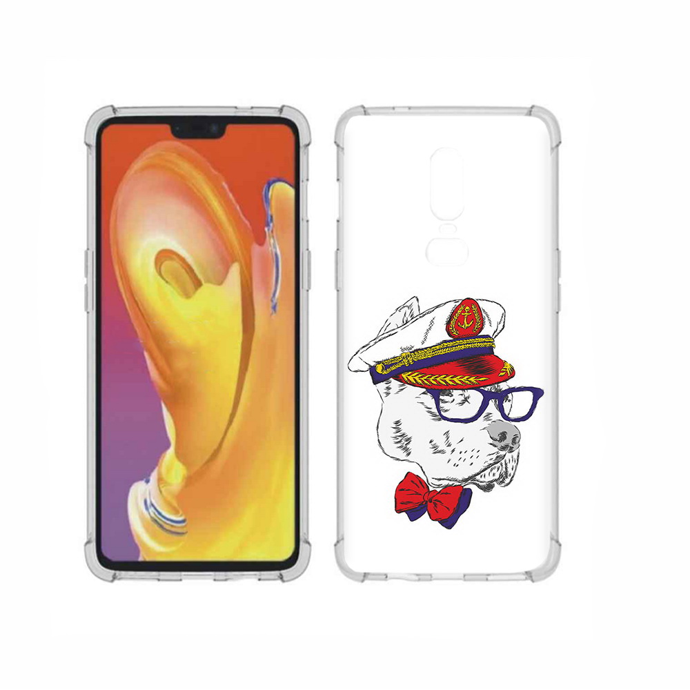 

Чехол MyPads Tocco для OnePlus 6 бульдог, Прозрачный, Tocco