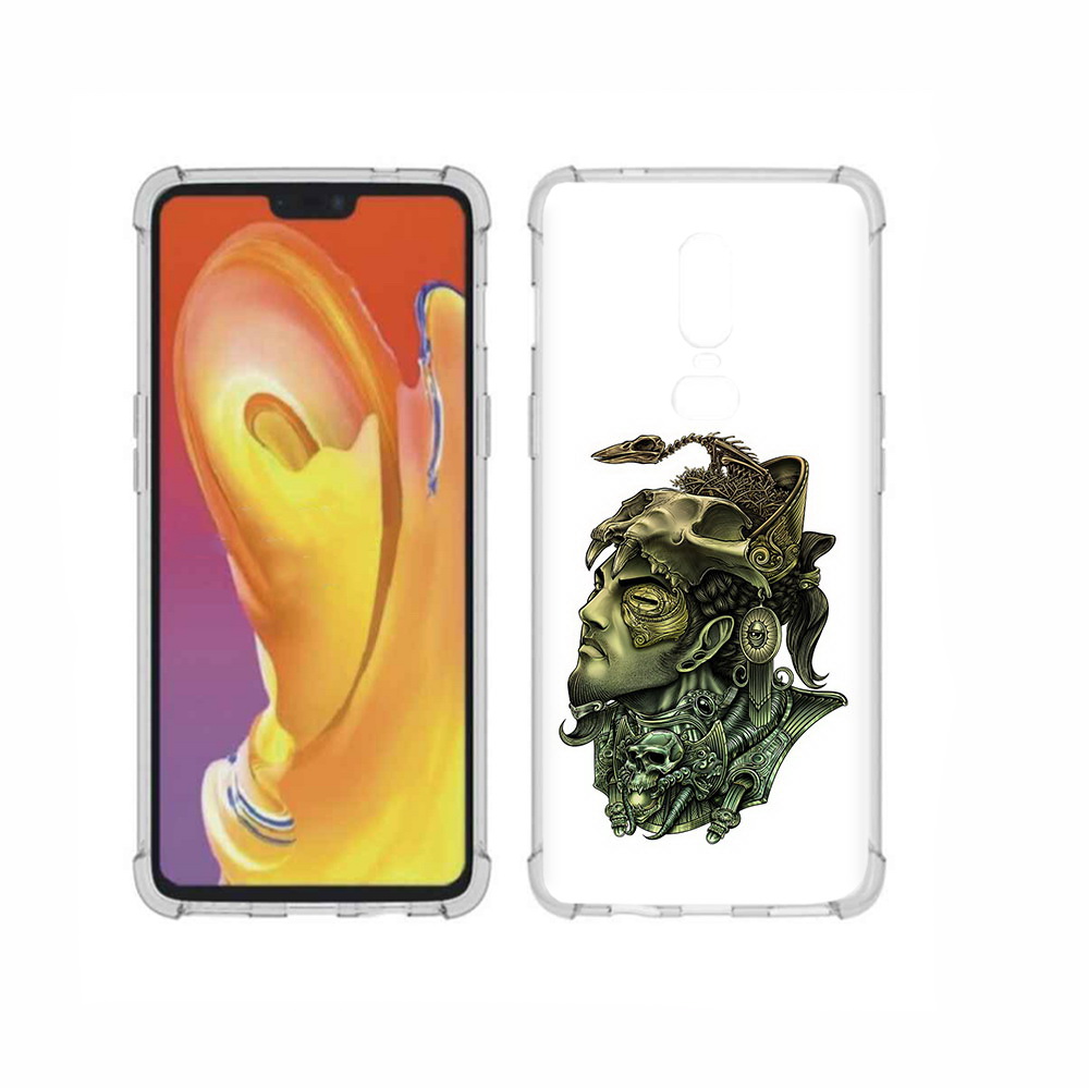 

Чехол MyPads Tocco для OnePlus 6 бронзовый воин, Прозрачный, Tocco