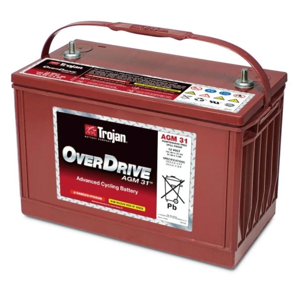 

Аккумулятор TROJAN OverDriveAGM31 12V 102A (329х174х237)