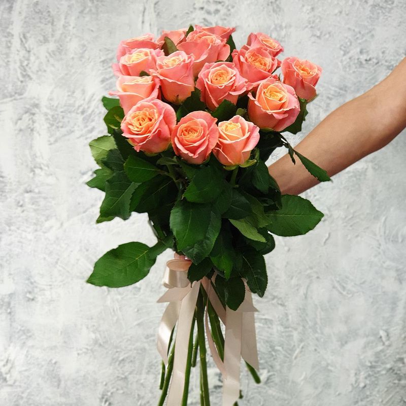 

Букет живых цветов, Талисман Флора, B0519, 55см