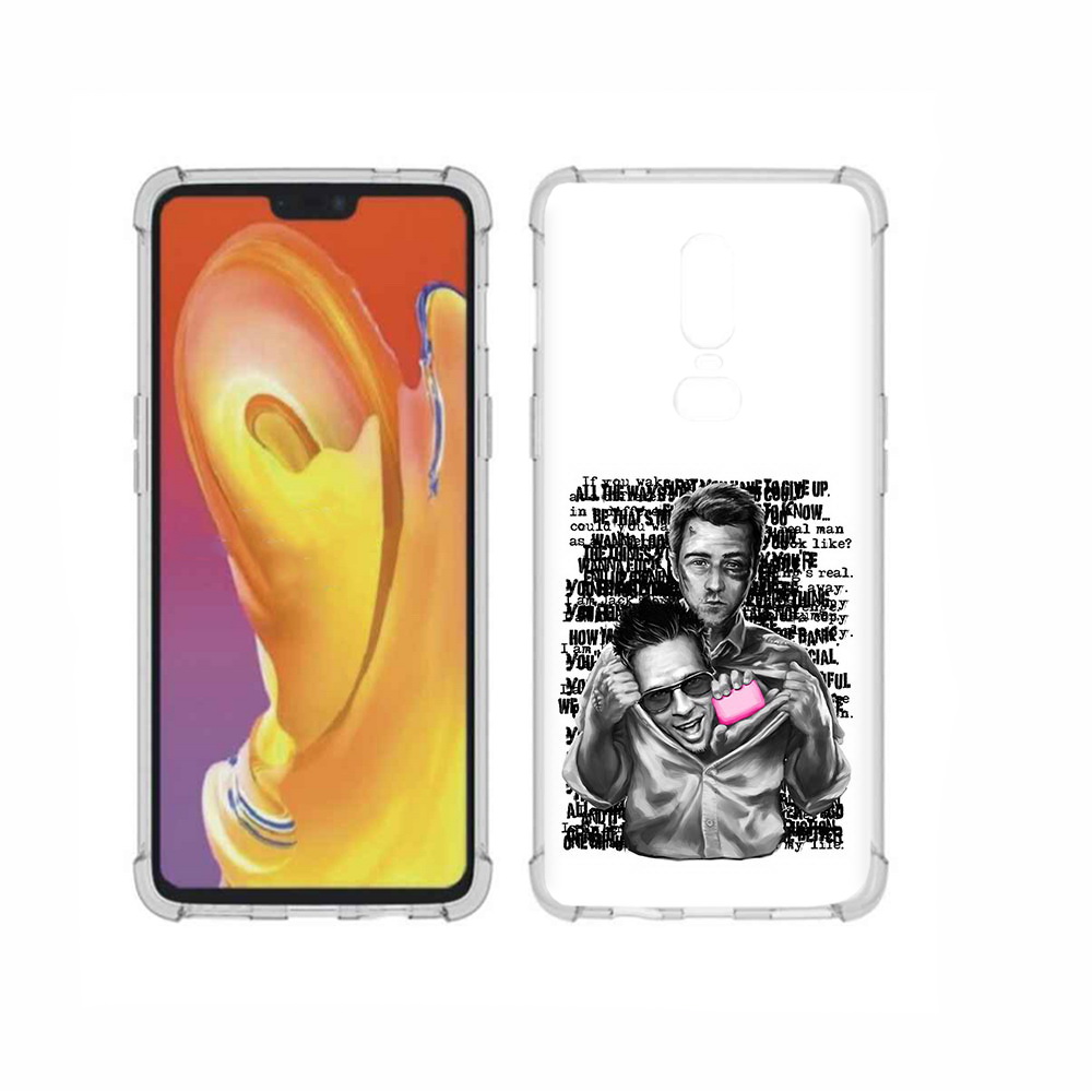 

Чехол MyPads Tocco для OnePlus 6 бойцовский клуб, Прозрачный, Tocco