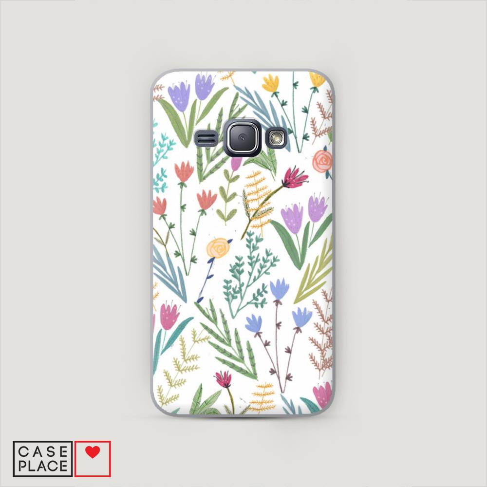 

Чехол Awog "Полевые цветы рисунок" для Samsung Galaxy J1, 22040-6