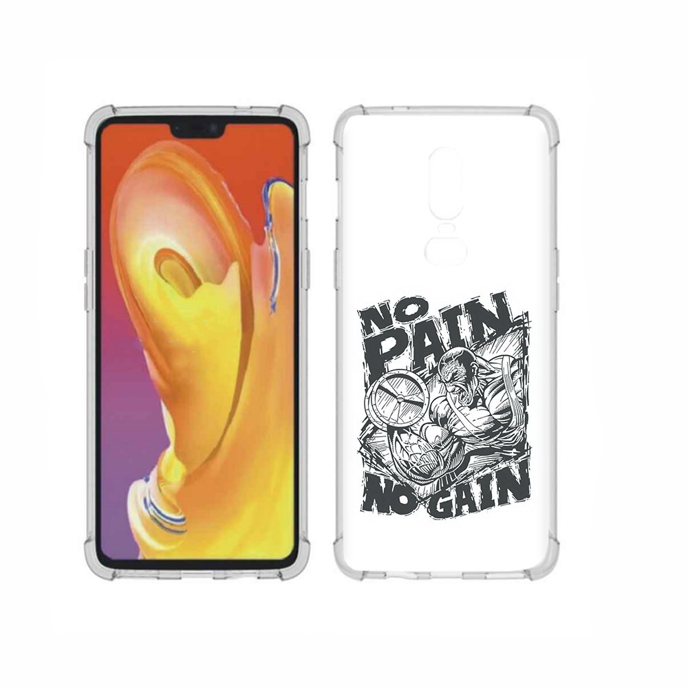 

Чехол MyPads Tocco для OnePlus 6 бодибилдинг тяжелая работа, Прозрачный, Tocco