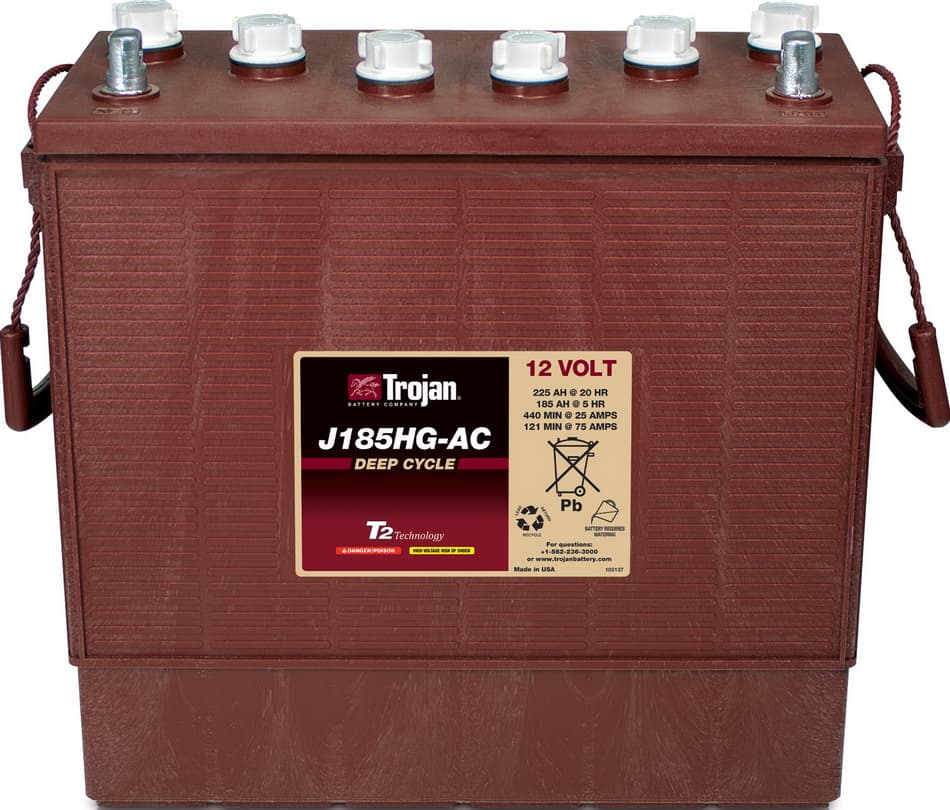 

Аккумулятор TROJAN J185HG-AC 12V 225A (394х175х372)