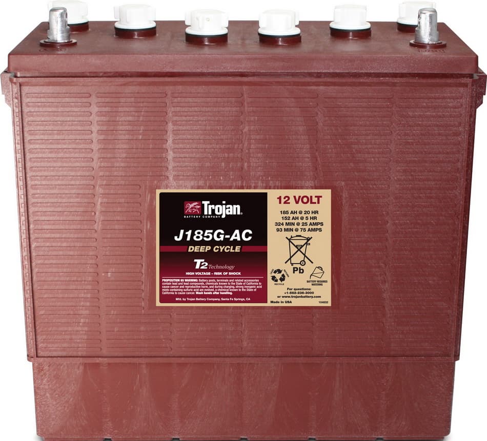 

Аккумулятор TROJAN J185G-AC 12V 185A (394х175х386)