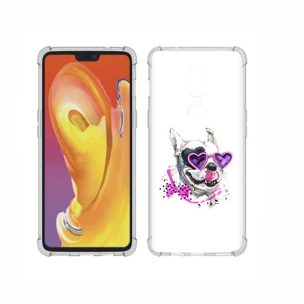 

Чехол MyPads Tocco для OnePlus 6 акварельный пёс, Прозрачный, Tocco