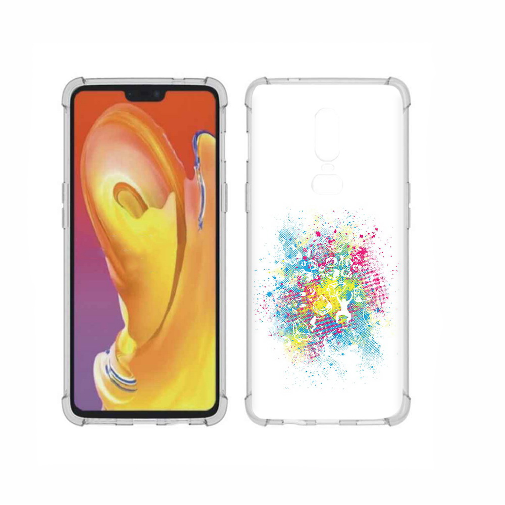 

Чехол MyPads Tocco для OnePlus 6 акварель абстракция, Прозрачный, Tocco