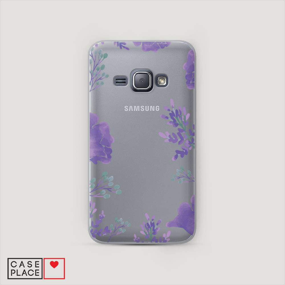 

Чехол Awog "Сиреневая цветочная рамка" для Samsung Galaxy J1