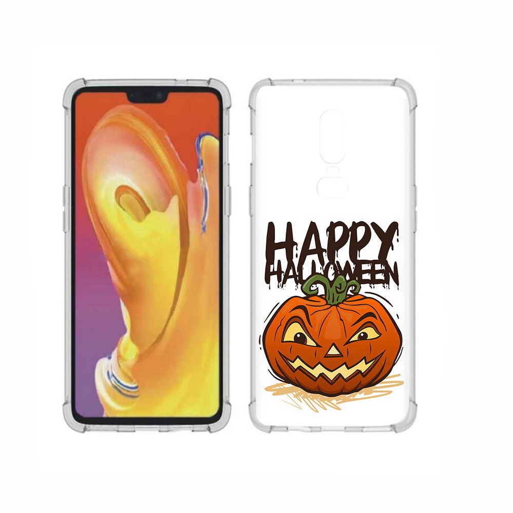 

Чехол MyPads Tocco для OnePlus 6 Хэллоуин счастливый, Прозрачный, Tocco