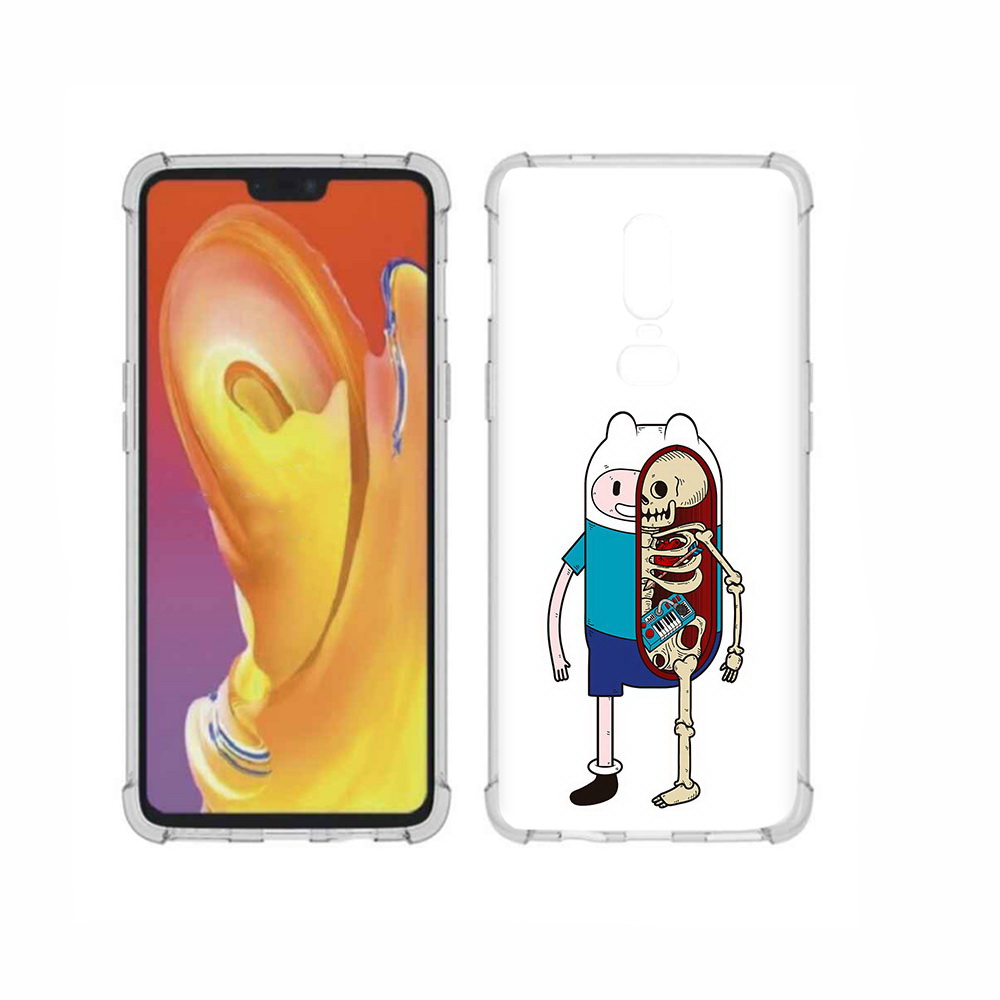 

Чехол MyPads Tocco для OnePlus 6 Финн скелет, Прозрачный, Tocco