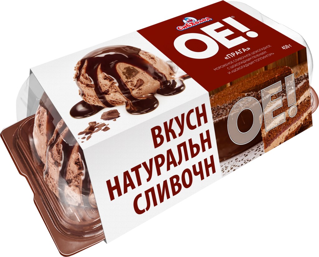 

Мороженое пломбир ОЕ! Прага шоколадное 450 г