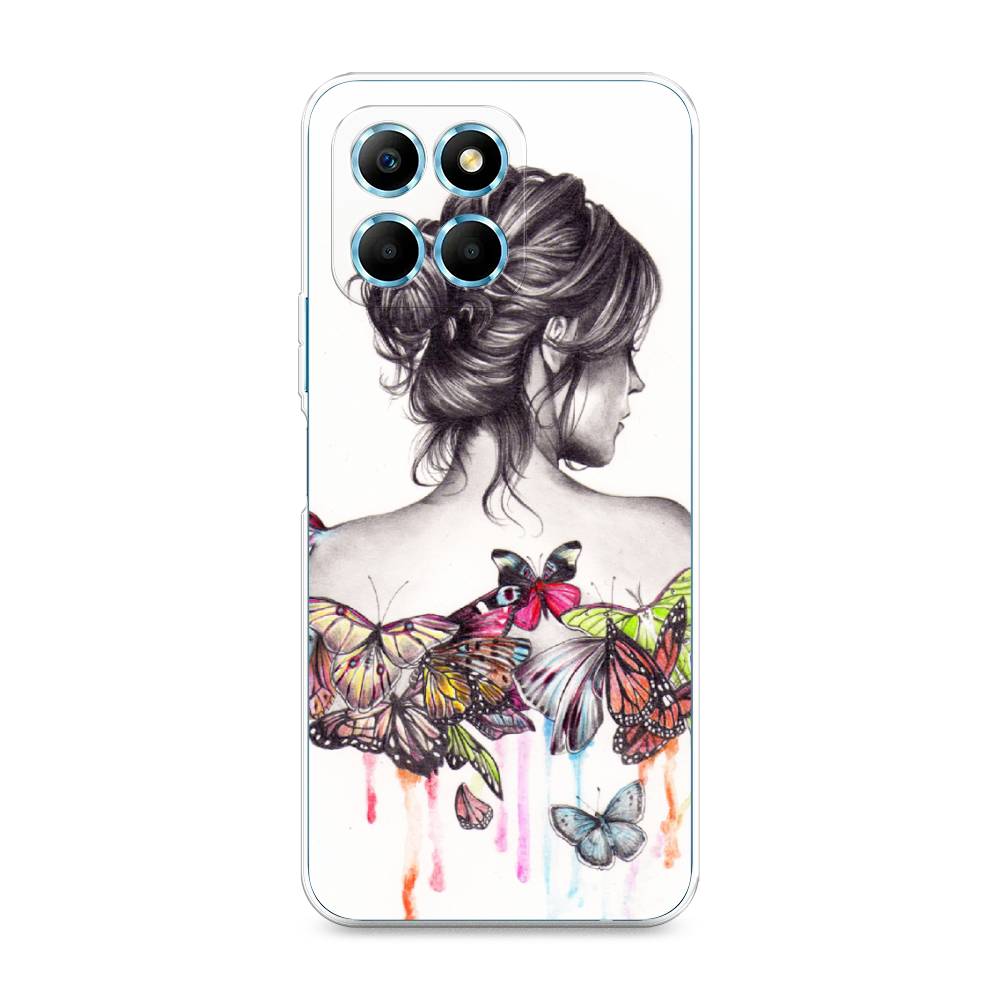 

Чехол Awog 6120250-10 для Honor X6s "Девушка с бабочками", Коричневый, 6120250-10