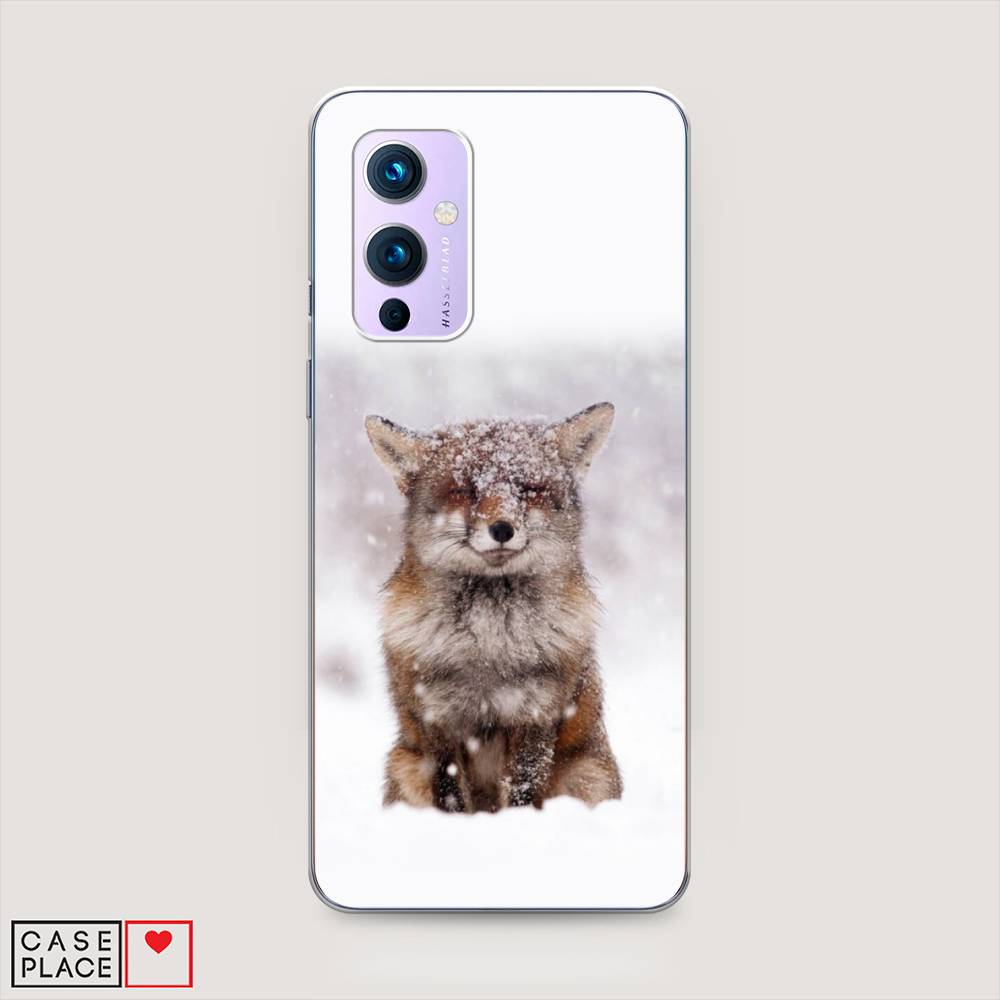 

Чехол на OnePlus 9 LE2113 "Зимняя лиса", Белый;серый;коричневый, 151450-1