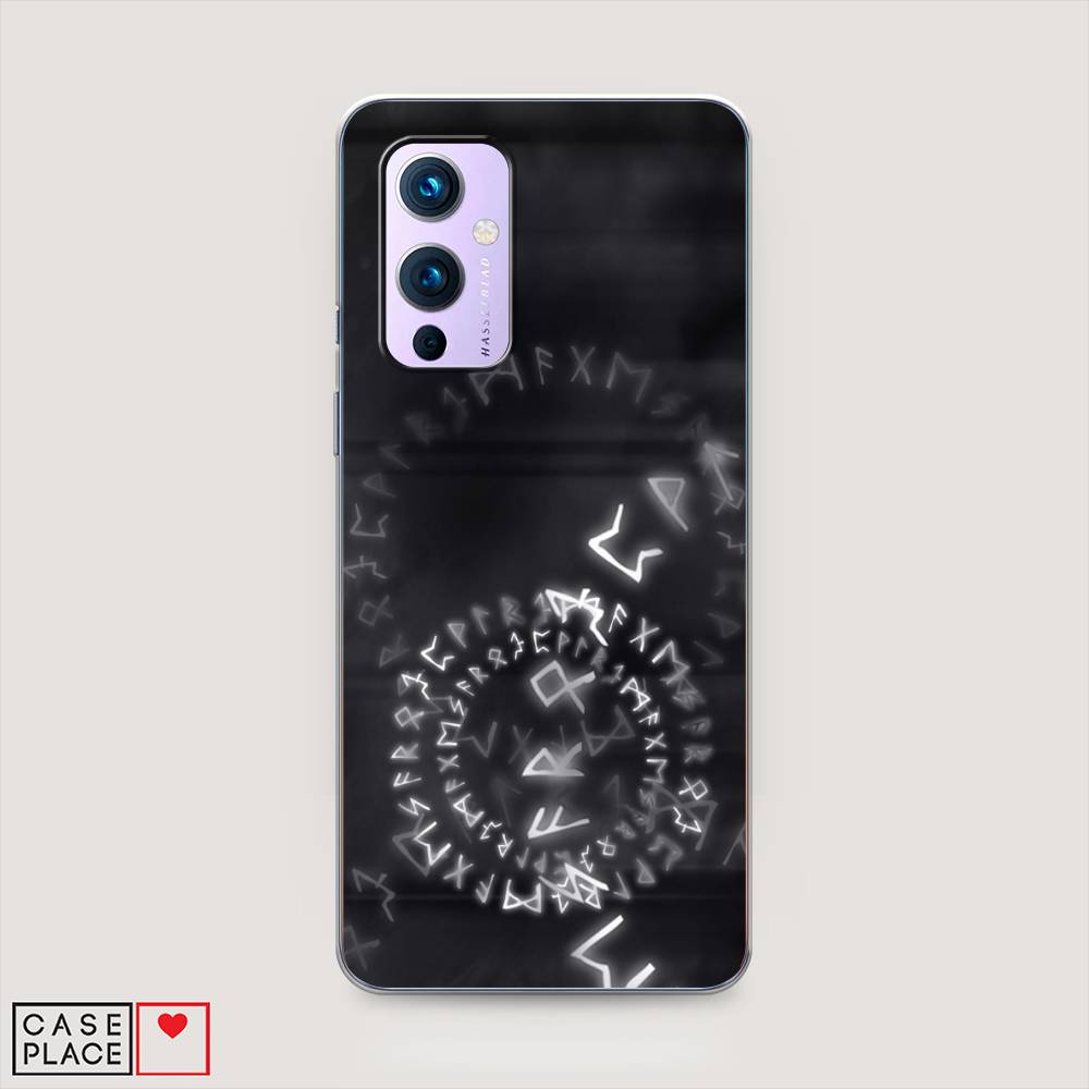 

Чехол на OnePlus 9 LE2113 "Руны", Серый;черный, 151450-3
