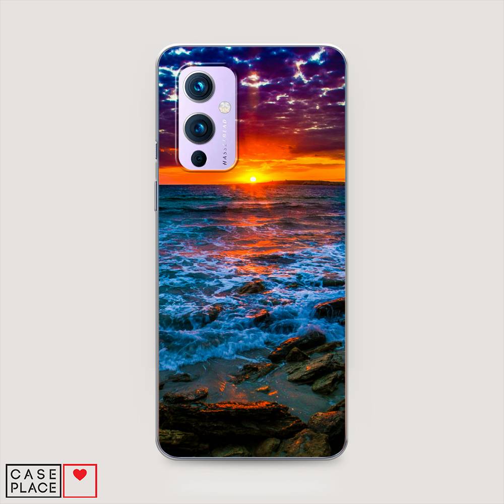 

Чехол на OnePlus 9 LE2113 "Закат 1", Оранжевый;синий, 151450-2