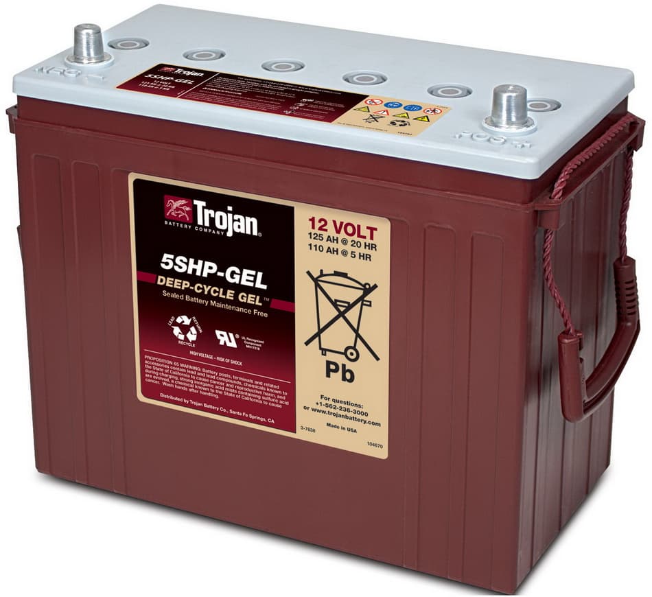 

Аккумулятор TROJAN 5SHP-GEL 12V 125A (345х171х283)