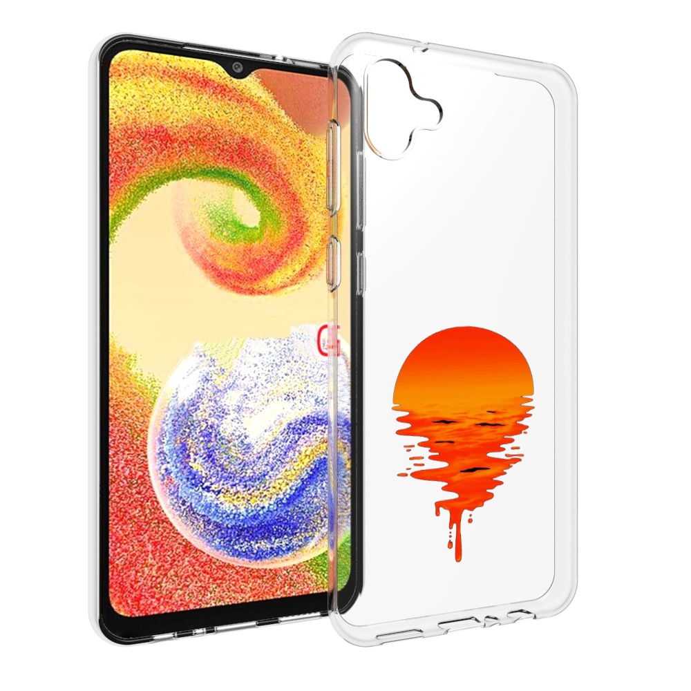 

Чехол MyPads оранжевый закат на воде для Samsung Galaxy A04, Прозрачный, Tocco