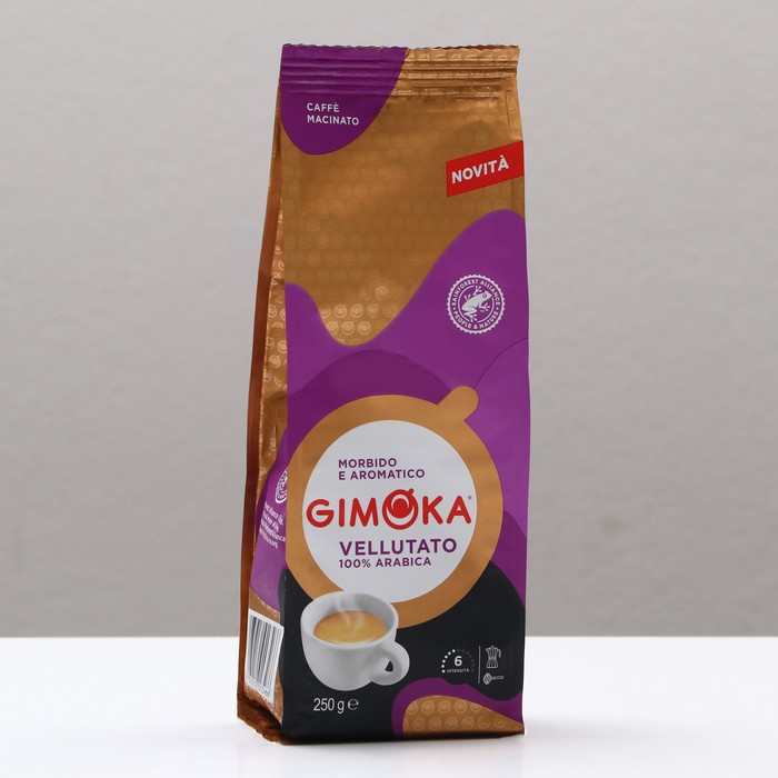 

Кофе молотый Gimoka Vellutato 100% arabica, 250 г