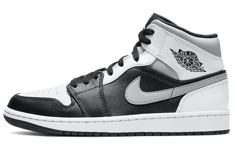 

Кеды унисекс Jordan Air Jordan 1 Mid white shadow серые 44 EU, Серый, Air Jordan 1 Mid white shadow