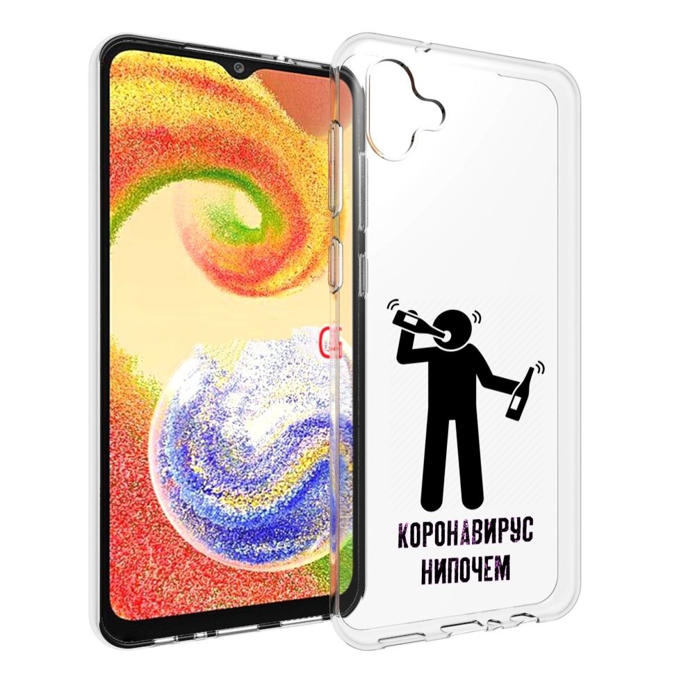 

Чехол MyPads нипочем-коронавирус для Samsung Galaxy A04, Прозрачный, Tocco