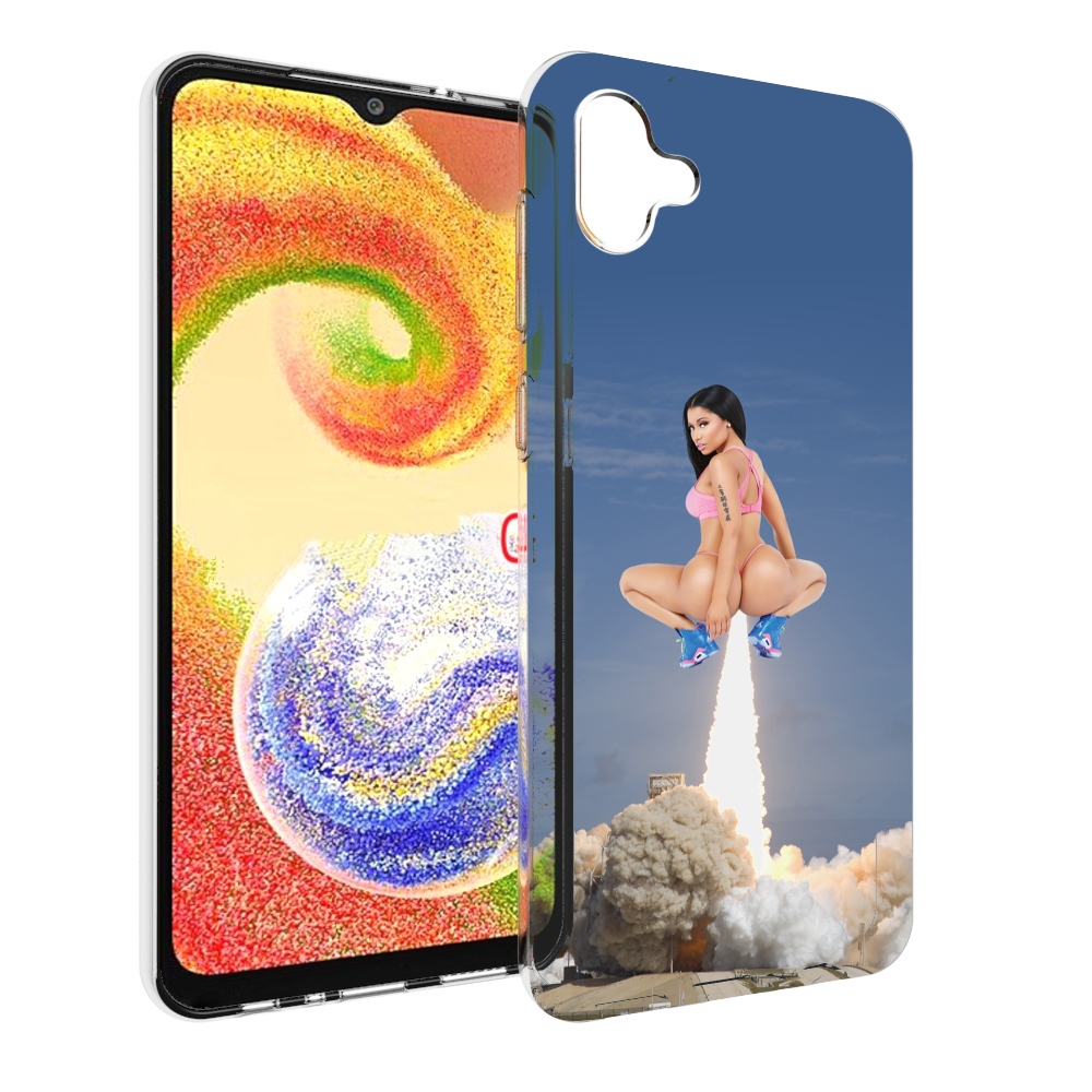 

Чехол MyPads ники-минаж-ракета детский для Samsung Galaxy A04, Прозрачный, Tocco