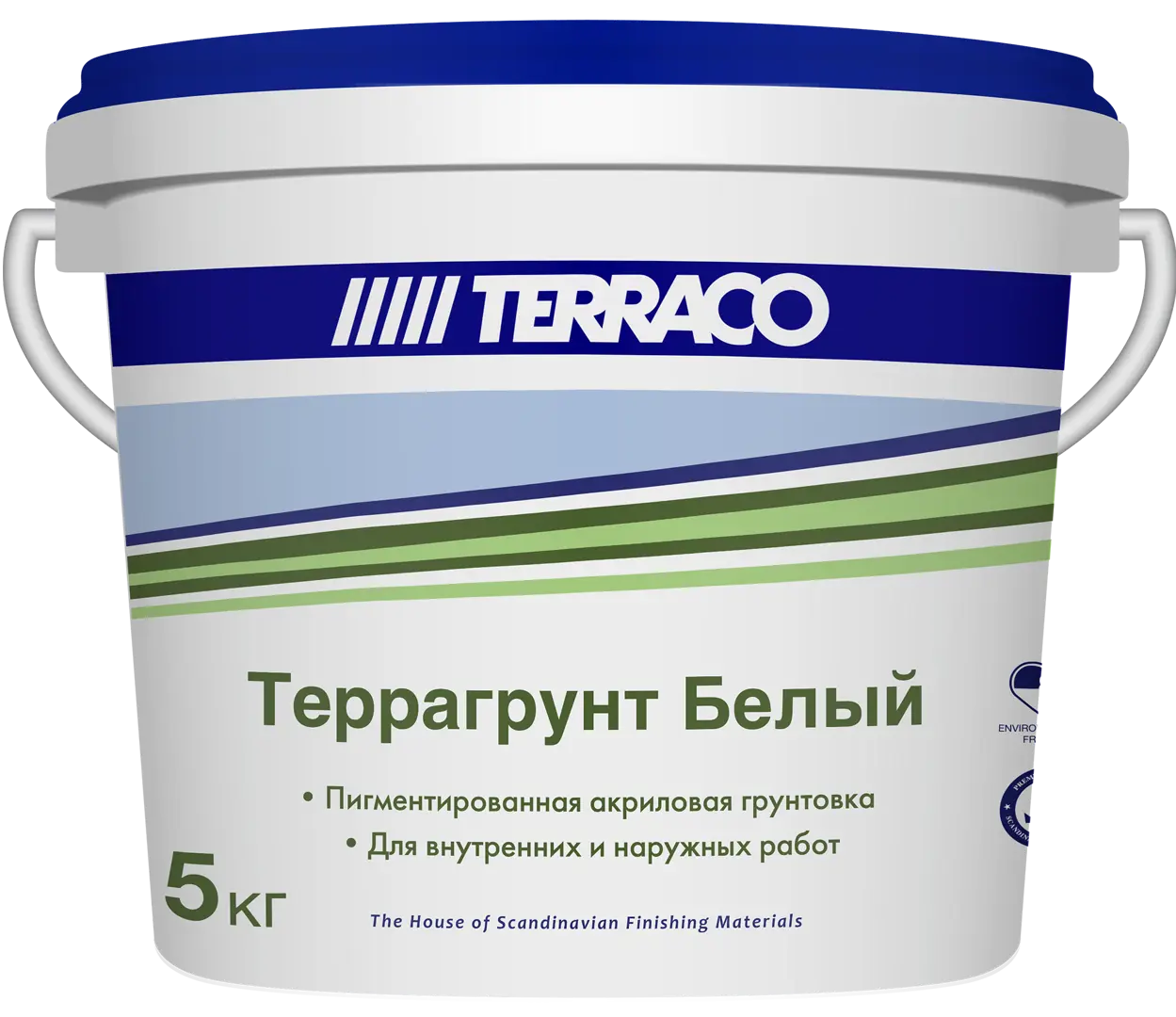 Грунтовка для внутренних и наружных работ Terraco Террагрунт белый 5 кг грунтовка для бетона terraco