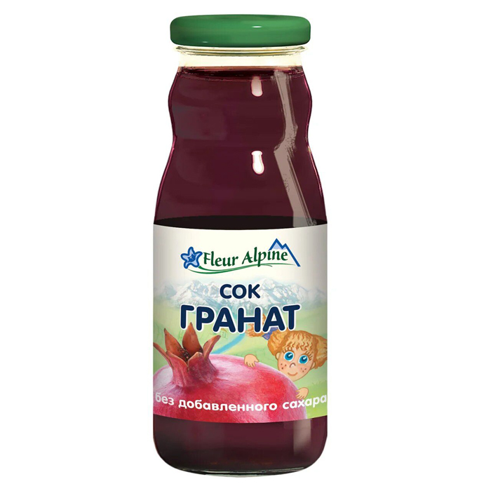 Сок Fleur Alpine Organic Гранат с 3 лет 200 мл  - купить