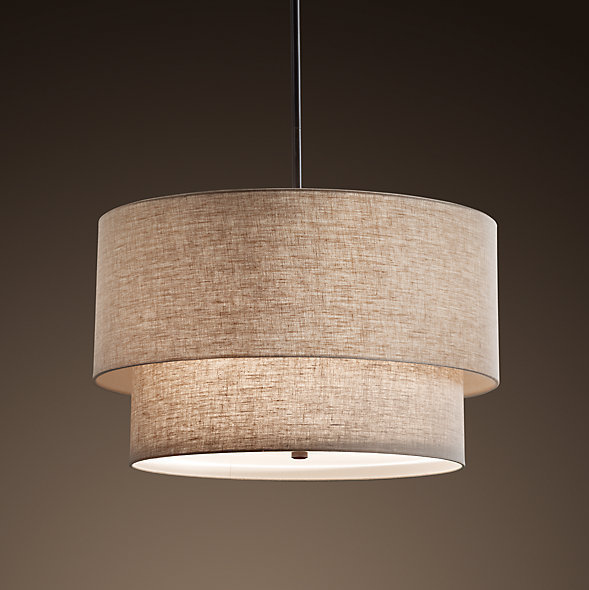 

Люстра Rh Two-Tier Round Shade Linen, 40.1556