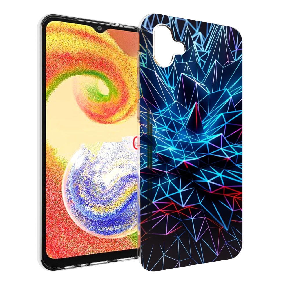 

Чехол MyPads неоновая-абстракция для Samsung Galaxy A04, Прозрачный, Tocco