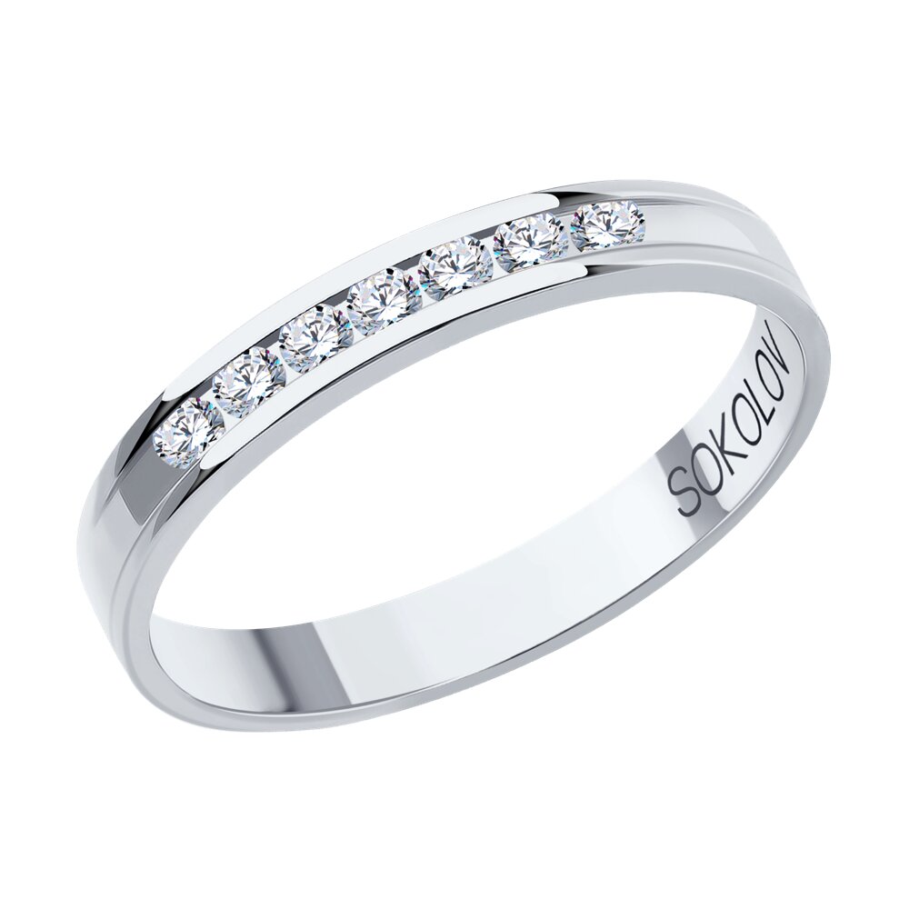 

Кольцо из золота р. 18,5 SOKOLOV Diamonds 1112301-01, бриллиант, 1112301-01