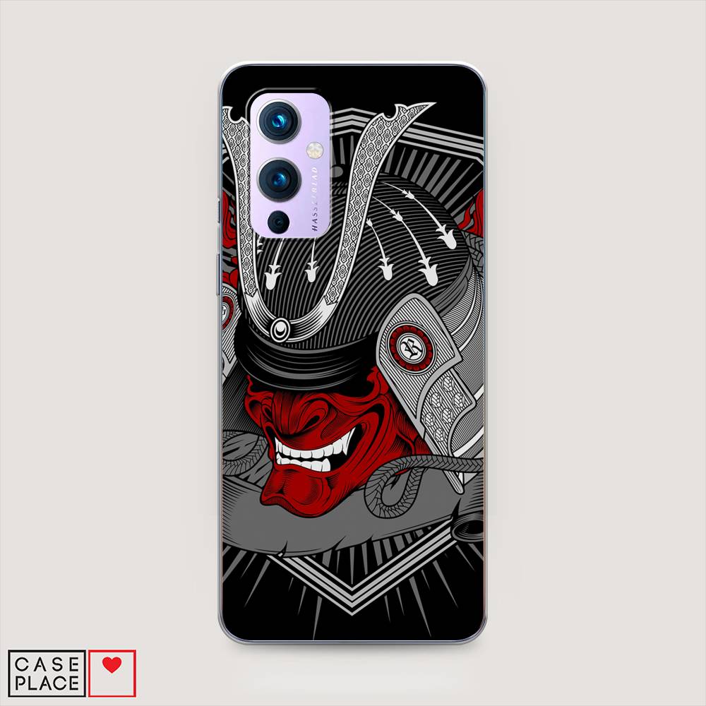 

Чехол на OnePlus 9 LE2113 "Красная маска самурая", Белый;красный;черный, 151450-4