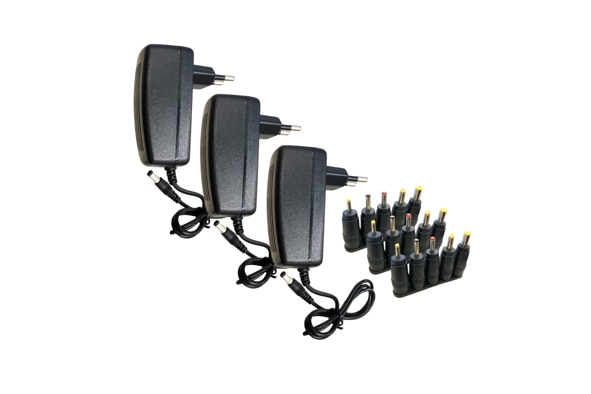 

Блок питания Mobicent MC3ER361101 12V 2A 5.5x2.5 с адаптерами, 3 комплекта, MC3ER361101