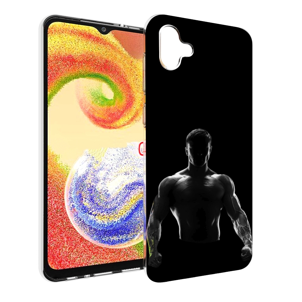 

Чехол MyPads накаченный мужчина в тени мужской для Samsung Galaxy A04, Прозрачный, Tocco