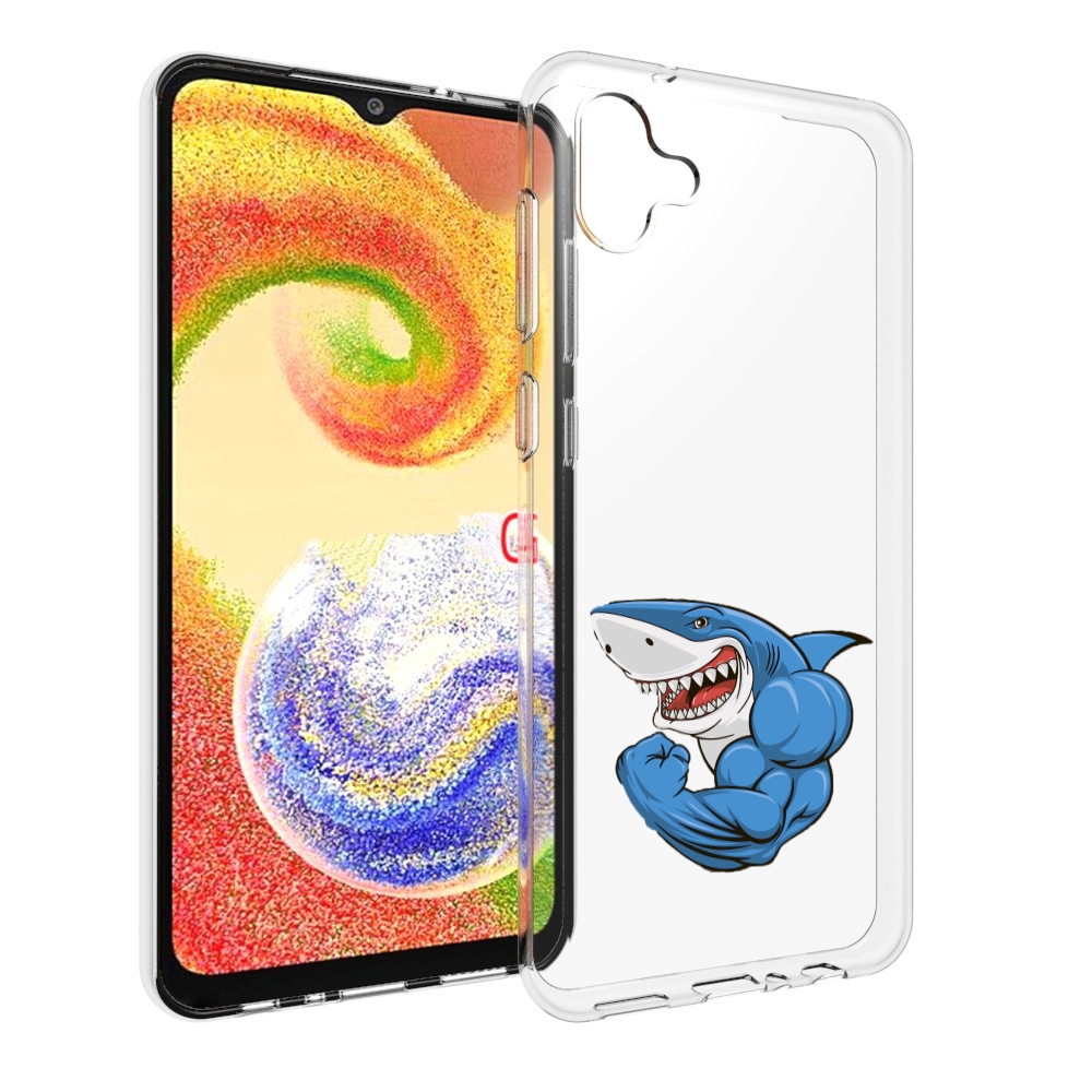 

Чехол MyPads накаченная акула для Samsung Galaxy A04, Прозрачный, Tocco