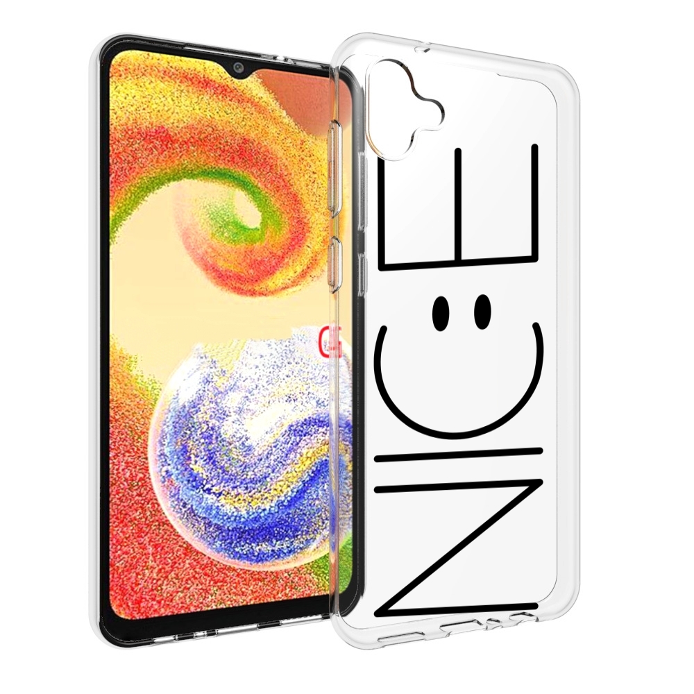 

Чехол MyPads найс-надпись для Samsung Galaxy A04, Прозрачный, Tocco