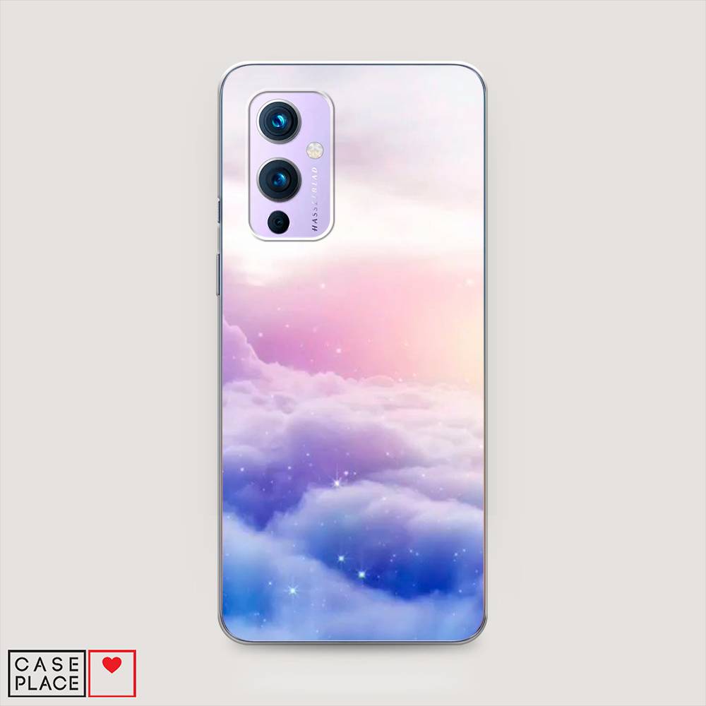 

Чехол на OnePlus 9 LE2113 "Небеса", Голубой;белый;розовый, 151450-2