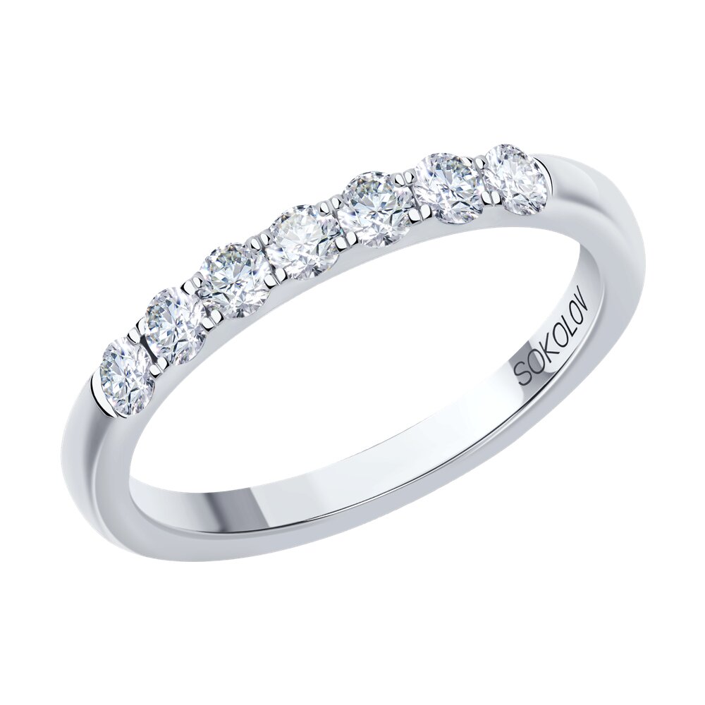 

Кольцо из золота р. 17,5 SOKOLOV Diamonds 1112261-01, бриллиант, 1112261-01